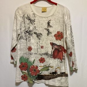 KATINA MARIE CREAM COLORED TOP